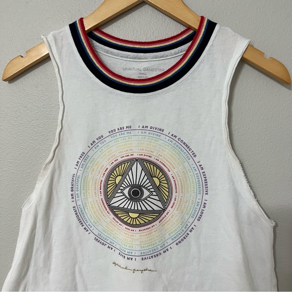 Spiritual Ganger Affirmations Muscle Tank—S - Picture 2 of 7
